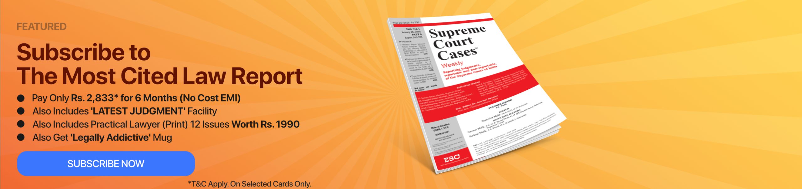 Supreme Court Cases Five Year Subscription